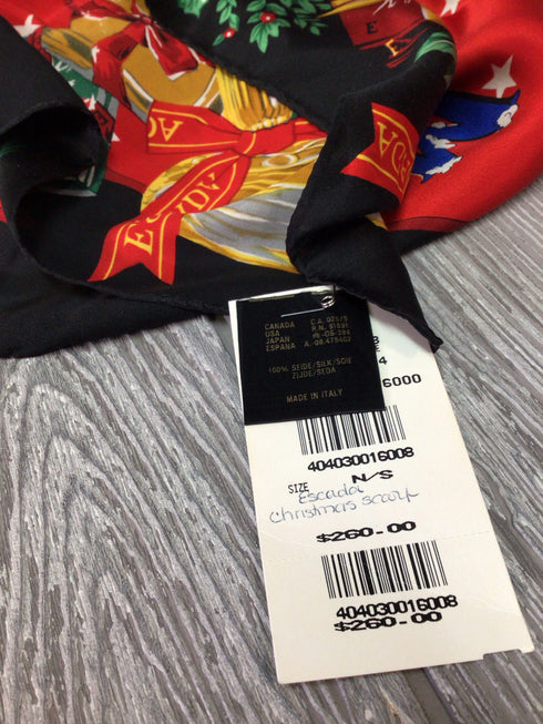 Escada Christmas Silk Scarf